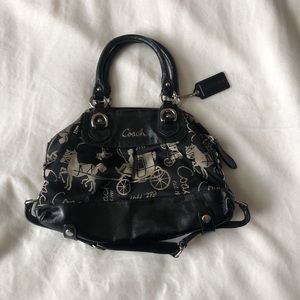 Black coach bag.